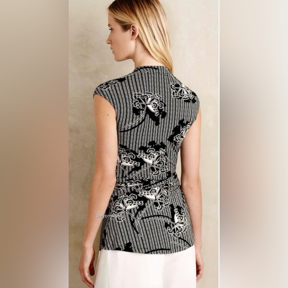 Anthropologie Deletta black white top - Picture 4 of 8